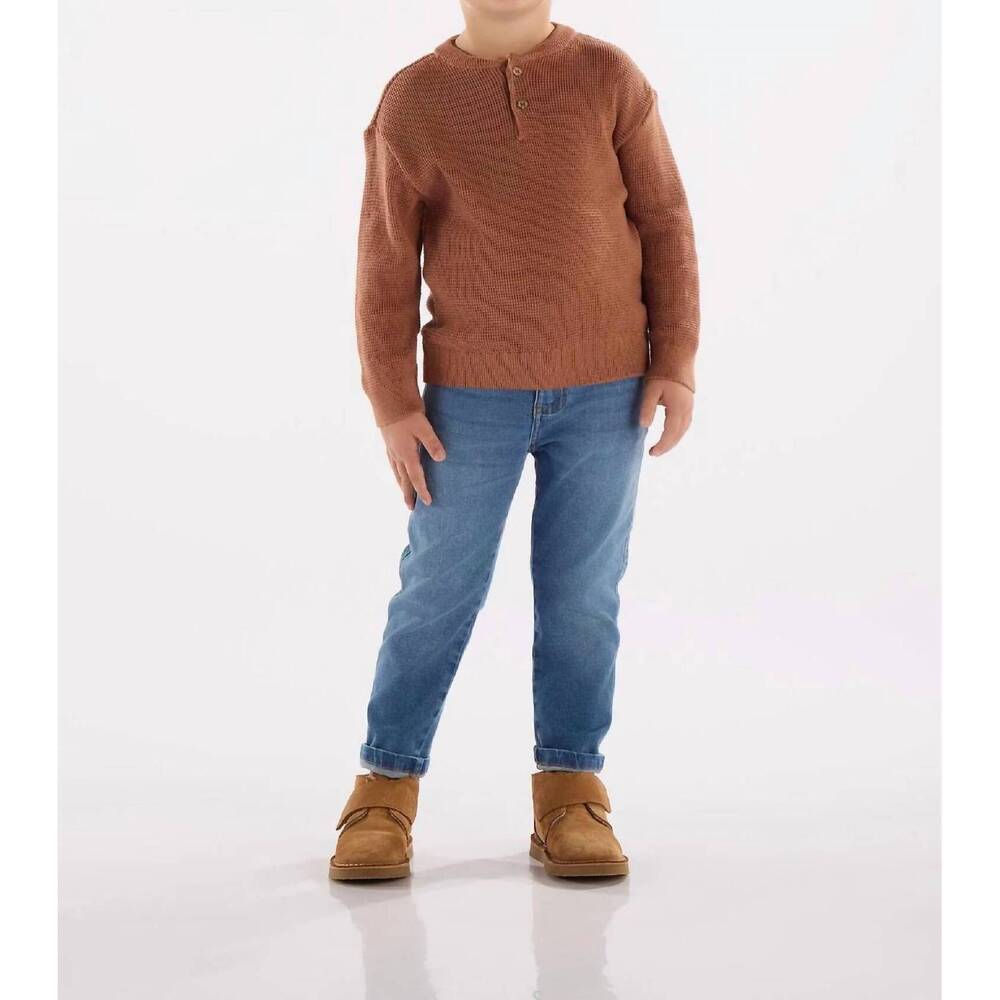 NEW UP BABY knitted sweater in brown